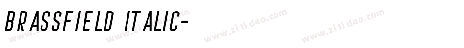 Brassfield Italic字体转换
